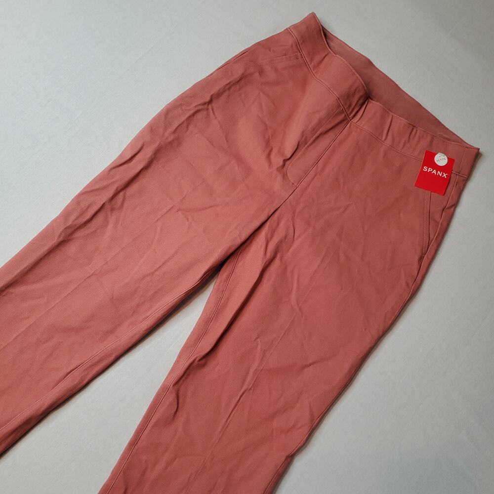 Spanx Women's Size SP NWT On-the-Go Ankle Slim Straight Pants Pink 20365Q